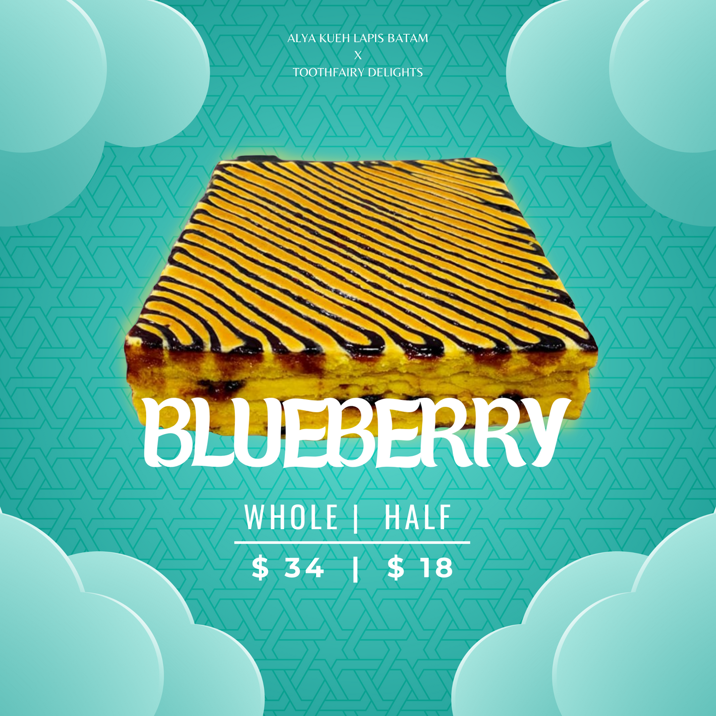 ALYA LAYER CAKE - BLUEBERRY [FEA ONLY]