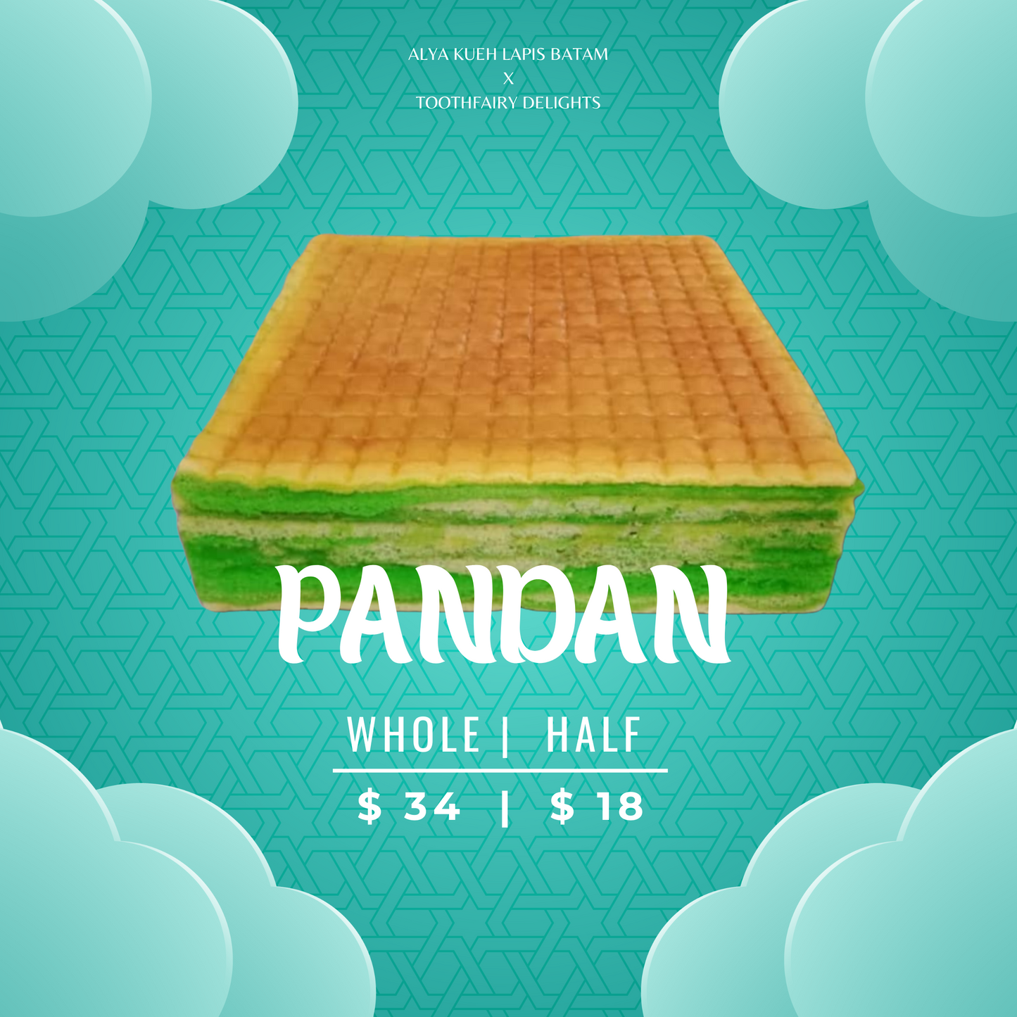 ALYA LAYER CAKE - PANDAN [FEA ONLY]